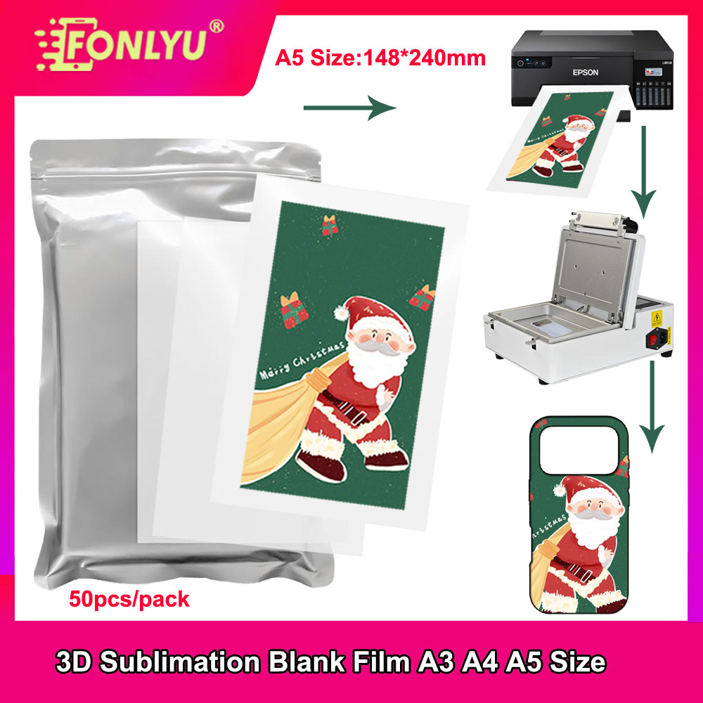 Phone Case Blank Print - Kertas Film Sublimasi 3D Ukuran A5