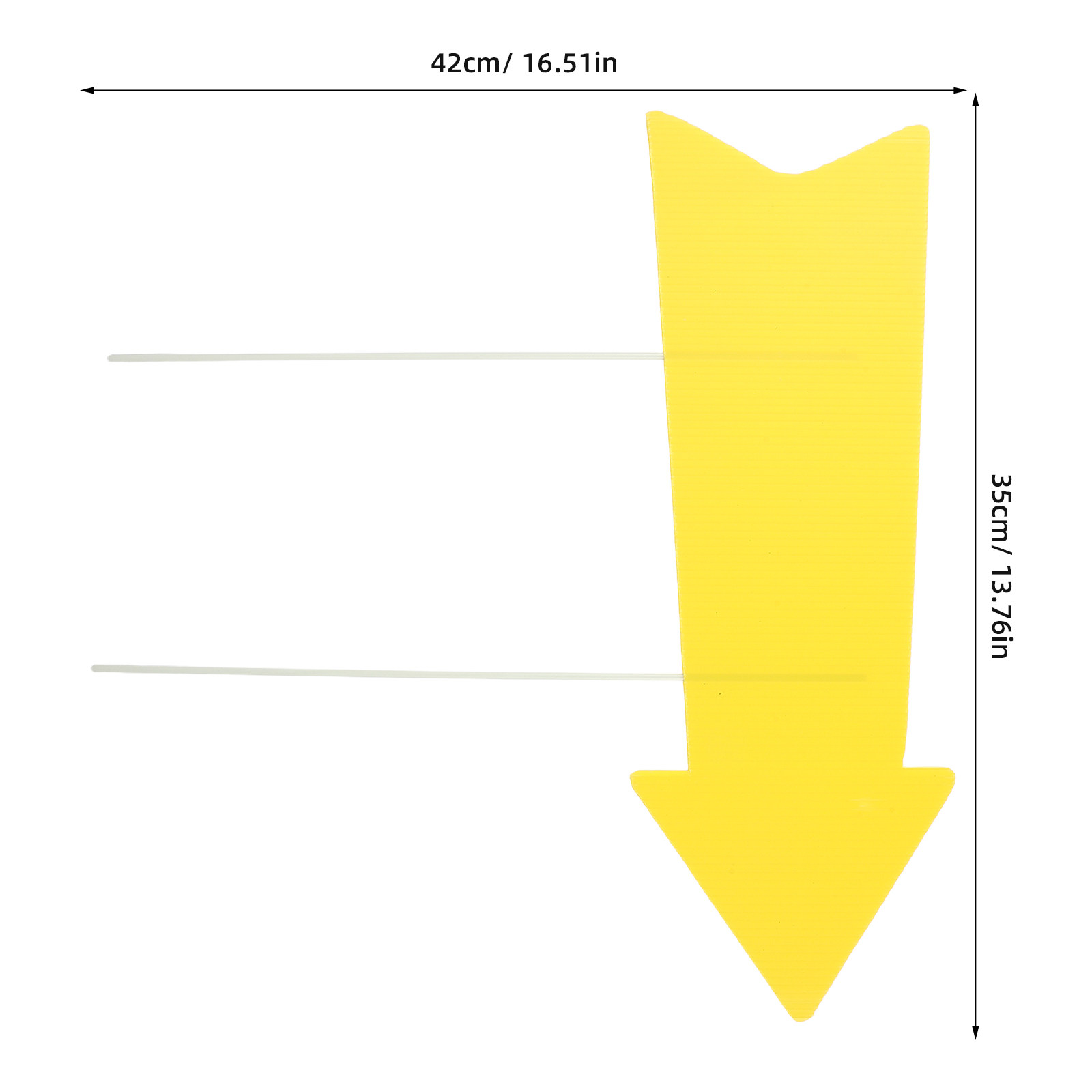 10 Buah Tanda Panah Kuning Kos - Yard Sign Blank ulasan dan harga