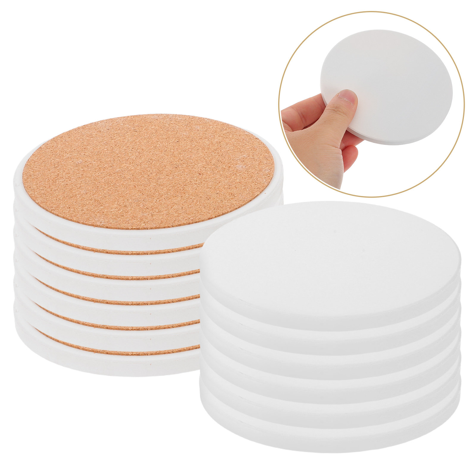 12 Buah Tatakan Gelas Sublimas - Ceramic Tile Blank ulasan dan harga