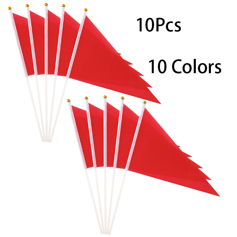 10 Buah Bendera Segitiga Warna - Yard Sign Blank ulasan dan harga
